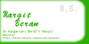 margit beran business card